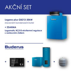 BUDERUS paket GB212-30kW+RC310+BSS5+RA KS+expanzní nádoba 35l