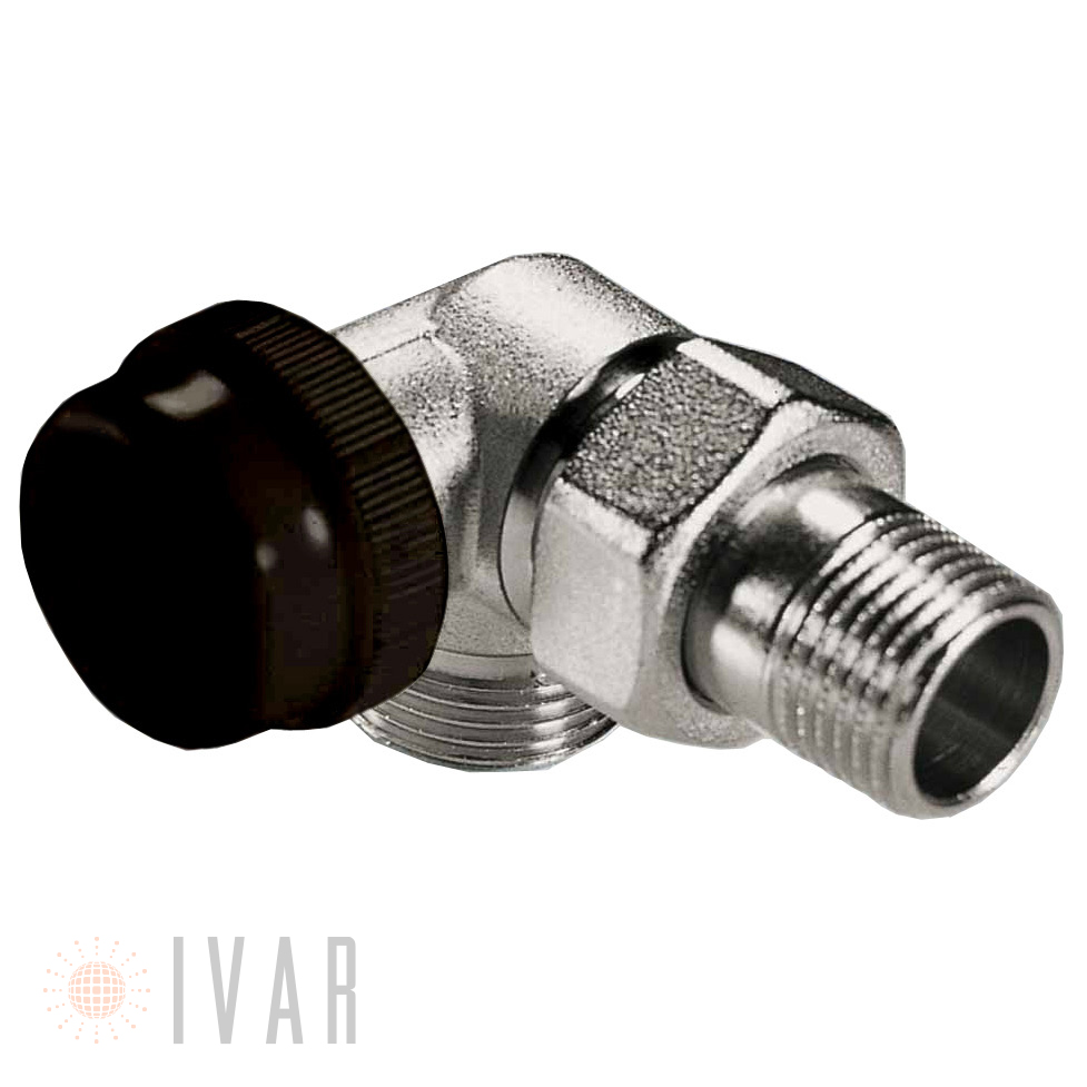 IVAR VCS 2166N SX termostatický ventil úhlový 3/4" EK x 1/2" levý
