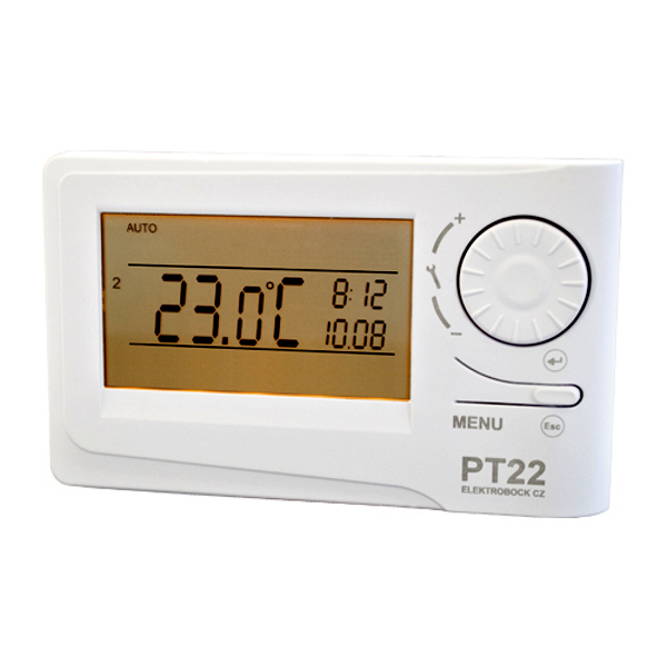 ELEKTROBOCK PT22 digitální prostorový termostat týdenní 0622
