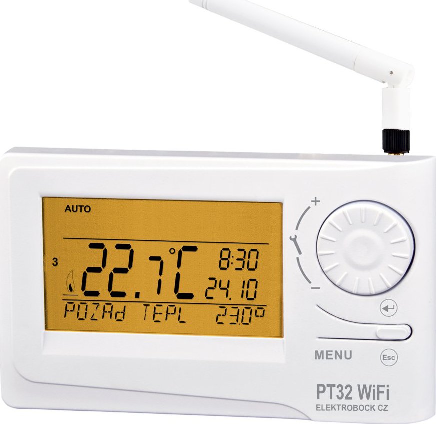 ELEKTROBOCK PT32 Wifi Digitální termostat s WIFI modulem