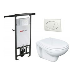 Alcadrain WC set 5v1 jádromodul A102+tlačítko M70+ sedátko soft close+WC mísa