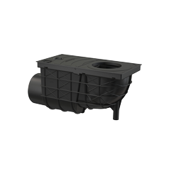 Alcadrain AGV3 Univerzální lapač střešních splavenin 300×155/110 mm boční, černá