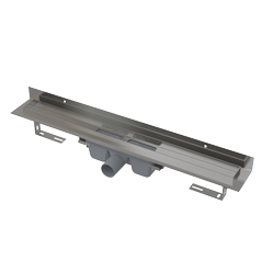 Alcadrain APZ16-1050 Podlahový žlab s okrajem pro plný rošt a s pevným límcem ke stěně