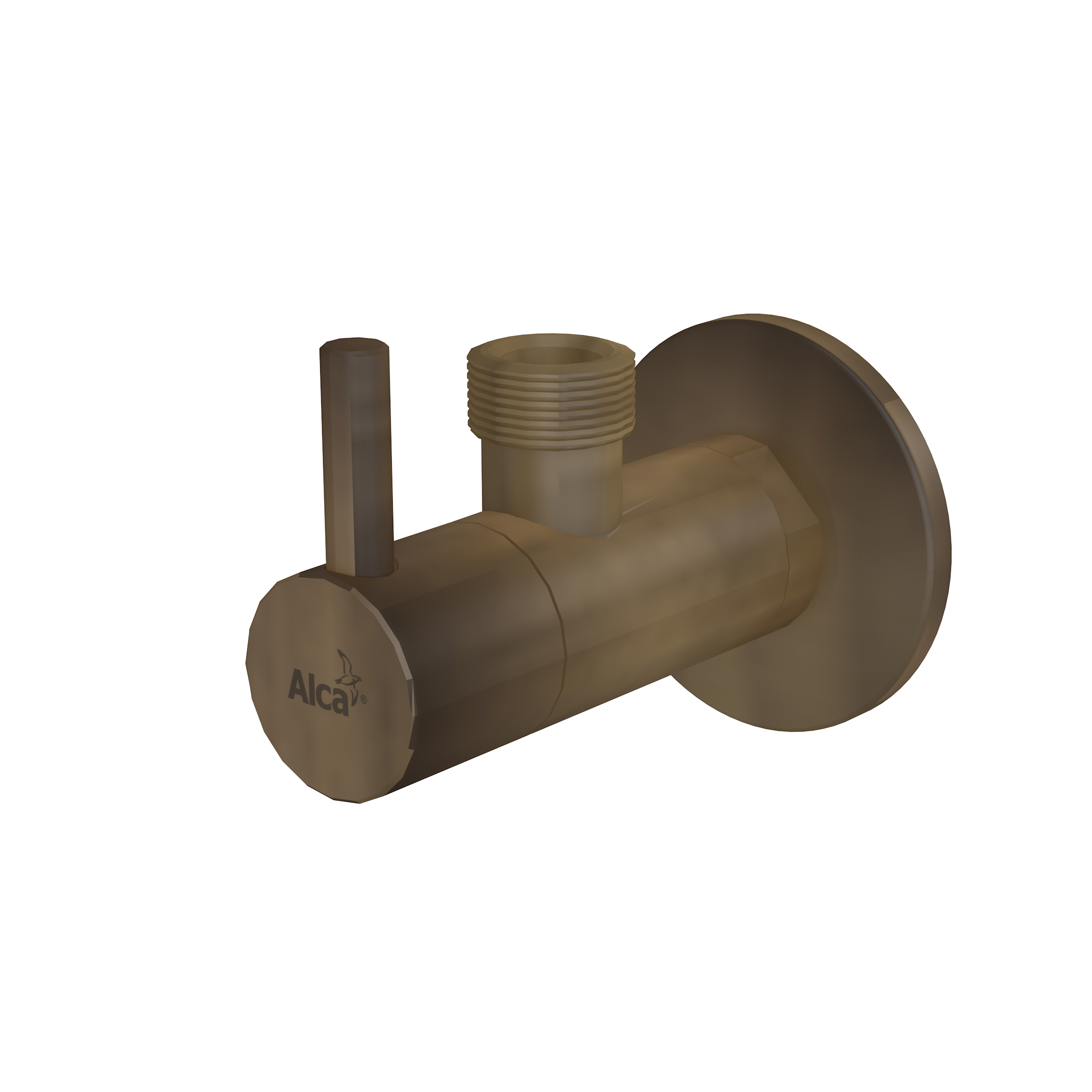Alcadrain ARV003-ANTIC Ventil rohový s filtrem 1/2"×1/2", bronz-antic