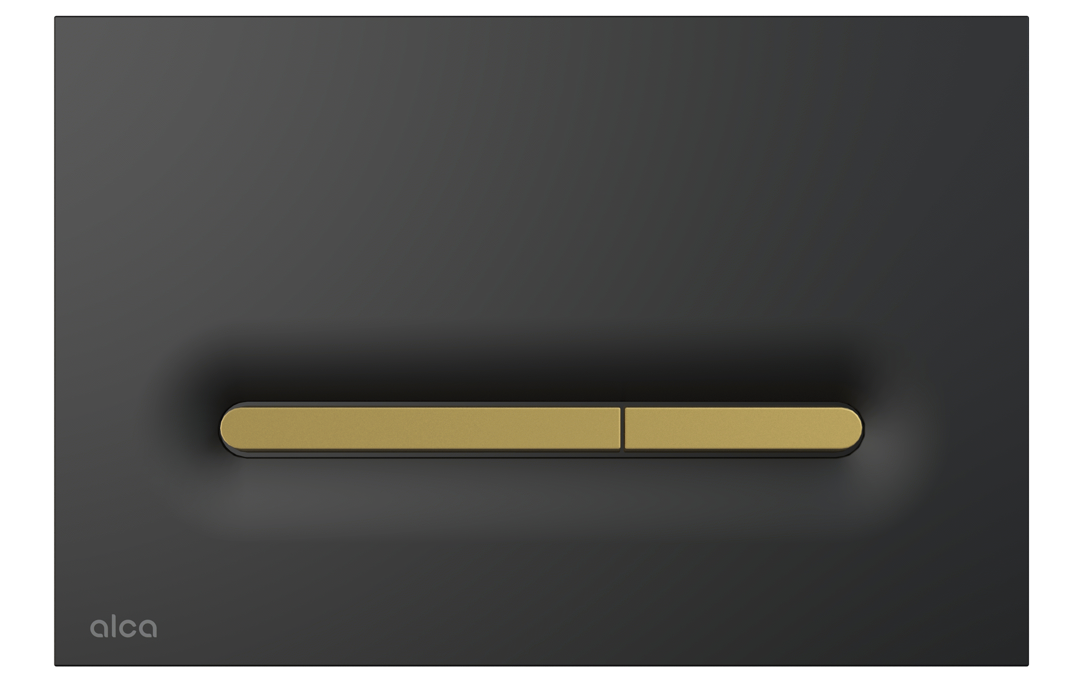 Ovládací tlačítko pro předstěnové instalační systémy, černá-mat/zlatá-mat M1878-7