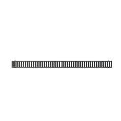 Alcadrain PURE-1450BLACK Rošt pro liniový podlahový žlab, černá-mat