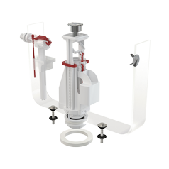 Alcadrain SA08A 1/2" CHROM Splachovací souprava s dvoutlačítkem