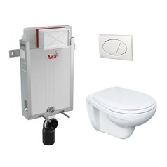 Alcadrain WC set 5v1 Renovmodul AM115+tlačítko M70+sedátko soft close+WC mísa