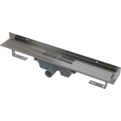 Alcadrain APZ16-950 Podlahový žlab s okrajem pro plný rošt a s pevným límcem ke stěně
