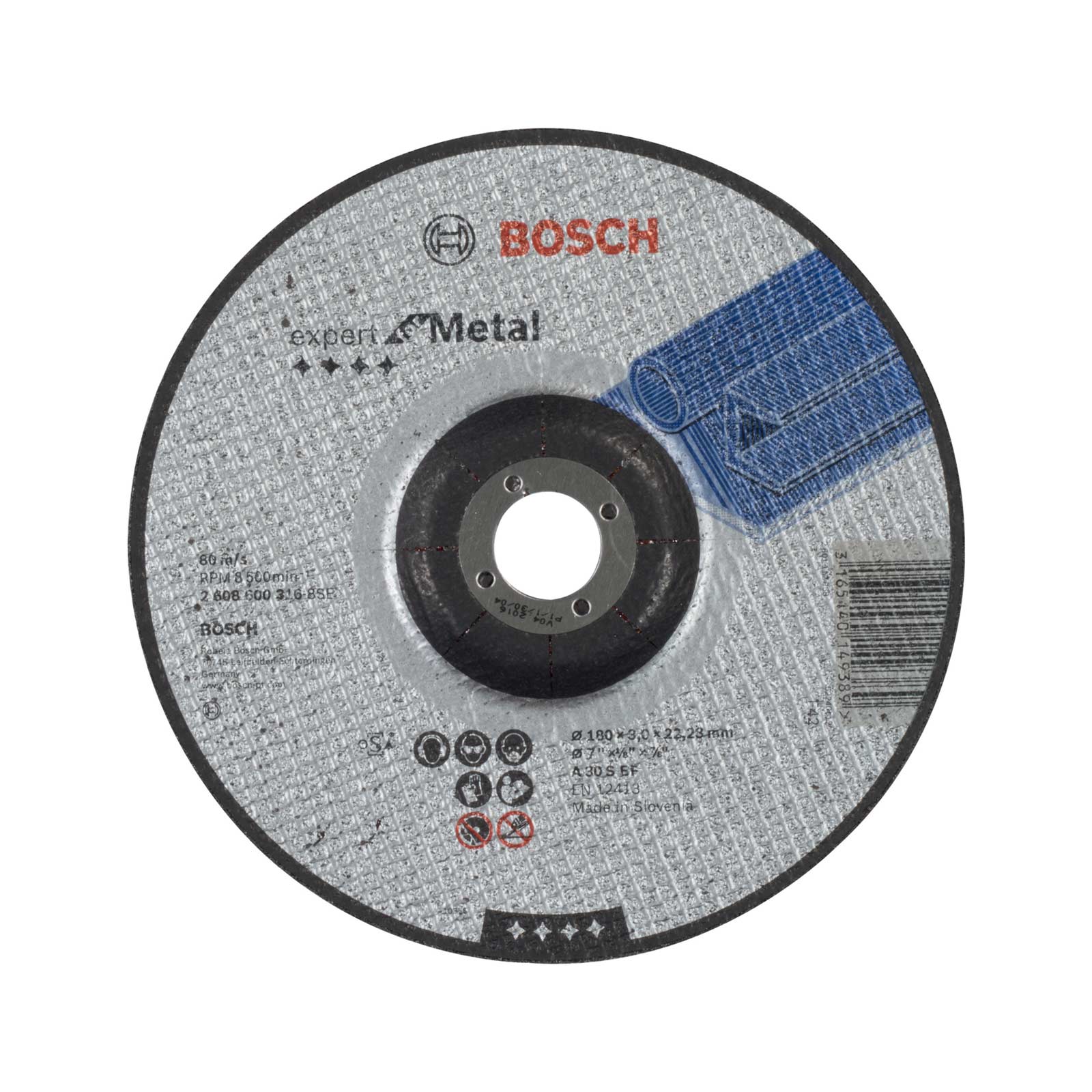 BOSCH řezný kotouč profilovaný Expert for Metal A 30 S BF, 180 x 3,0 mm 2608600316