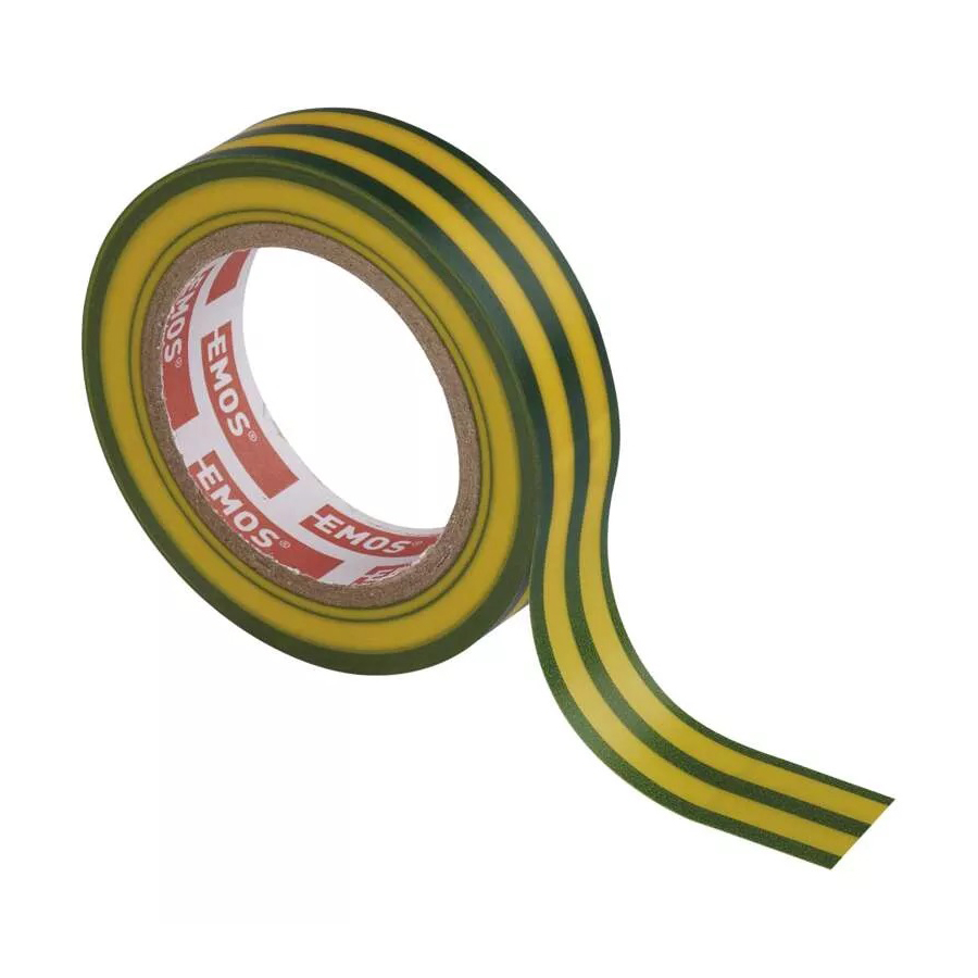 EMOS stahovací páska PVC 15mm x 10m zeleno/žlutá F61515