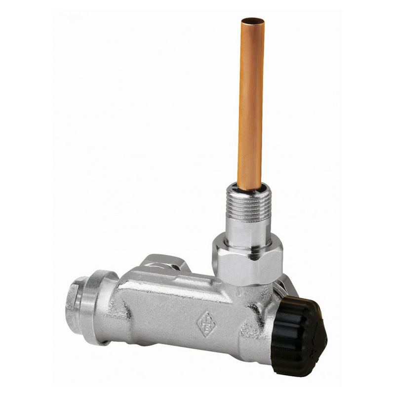 Heimeier E-Z ventil rohový pro jednobodové napojení koupelnového radiátoru 3879-02.000