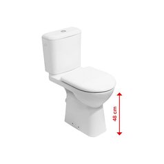 JIKA DEEP WC mísa zvýšená 48 cm vodorovný odpad, bílá H8236160000001