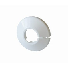 CU krytka trubková jednoduchá 22mm bílá plast 13208022