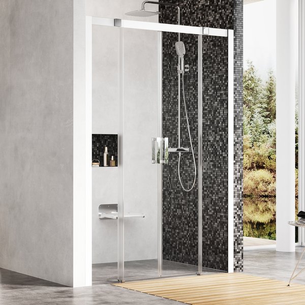 RAVAK Matrix MSD4-200 čtyřdílné sprchové dveře bílá+transparent