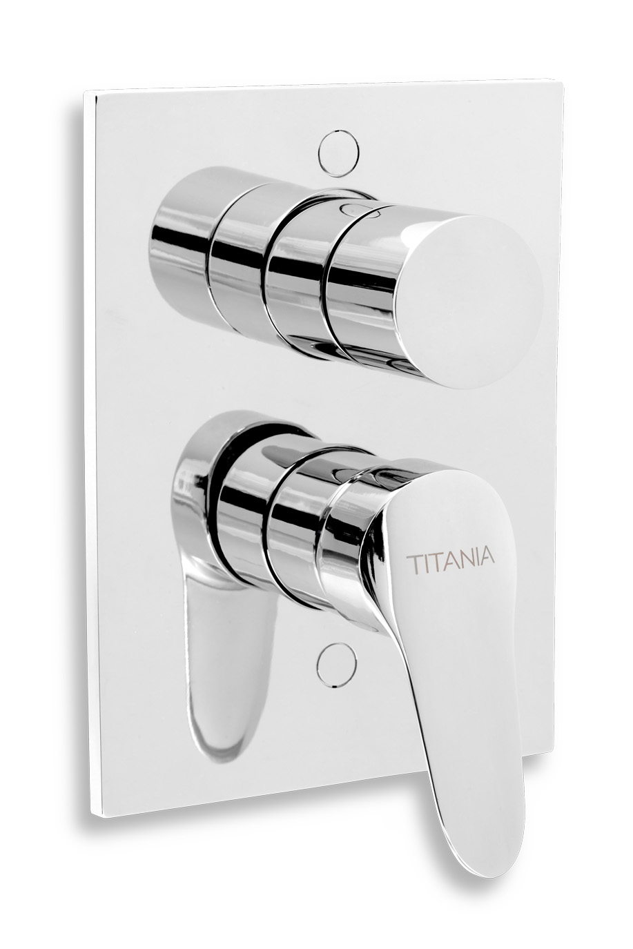 NOVASERVIS Vanová sprchová baterie s přepínačem Titania IRIS New chrom