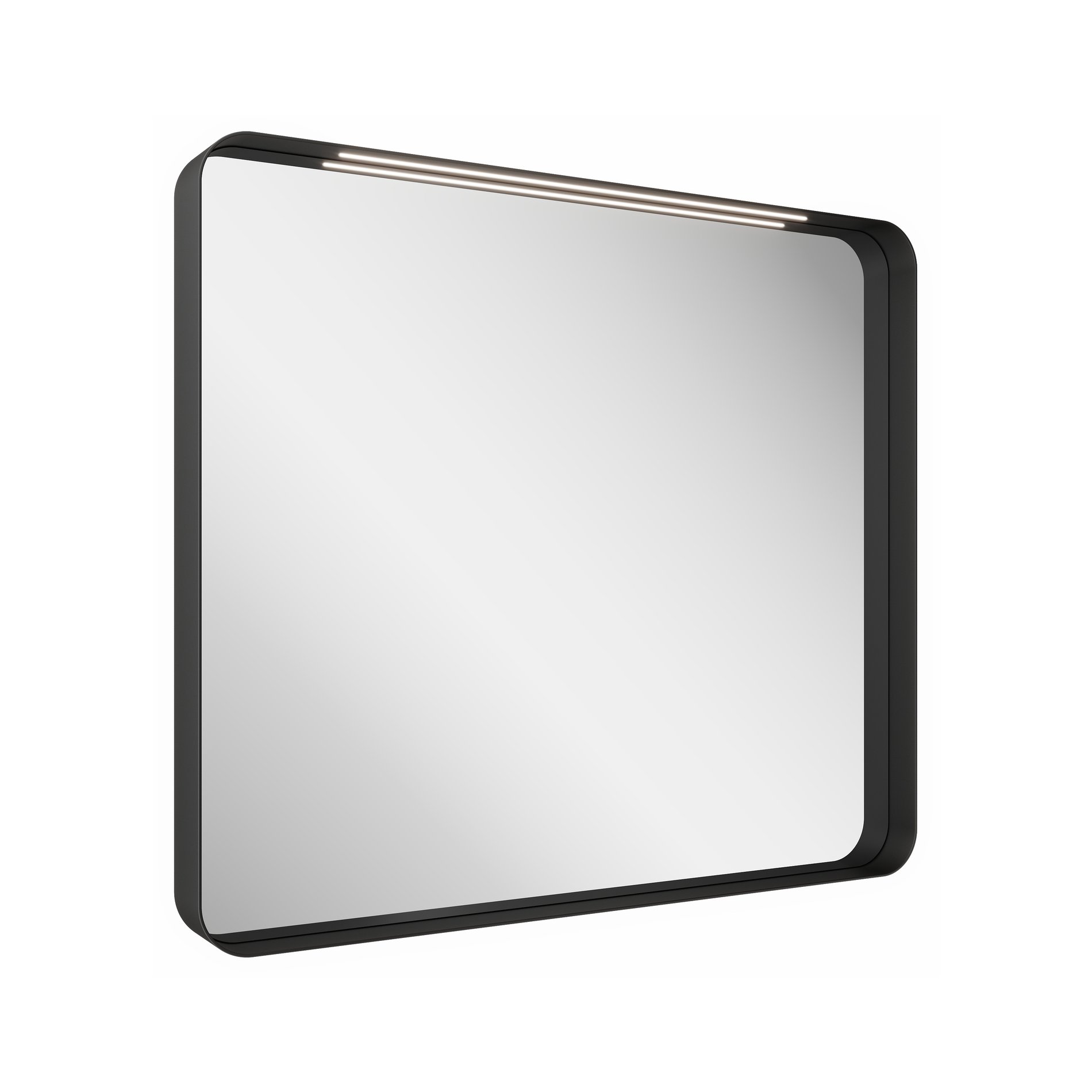 RAVAK Zrcadlo STRIP 800x700 černé s osvětlením