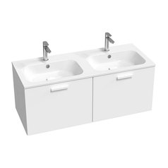 RAVAK SD Chrome II 1200 skříňka pod dvojumyvadlo bílá/bílá, madla bílá