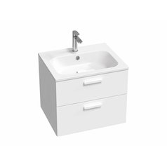 RAVAK SD Chrome II 600 skříňka pod umyvadlo bílá/bílá, madla bílá