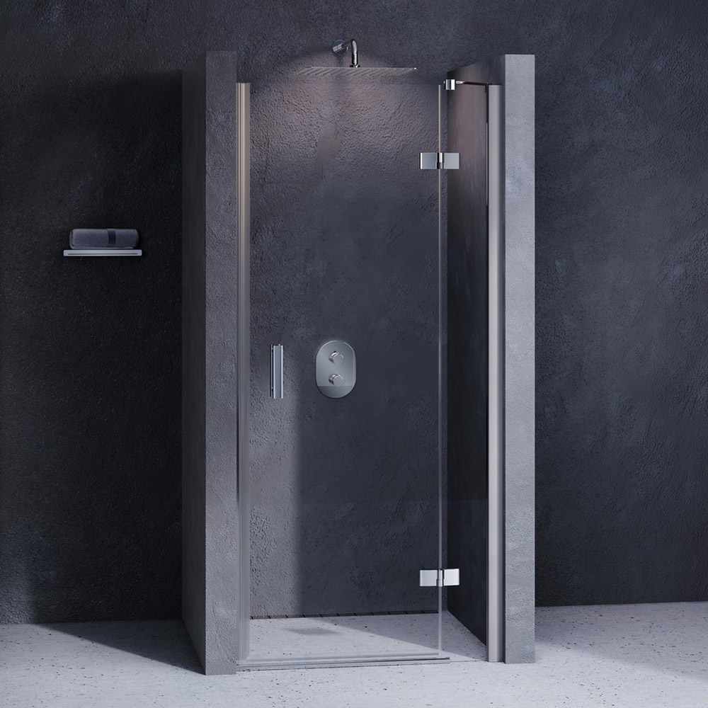 RAVAK SmartLine SMSD2-100 B-P dvoudílné sprchové dveře lesk/chrom+transparent