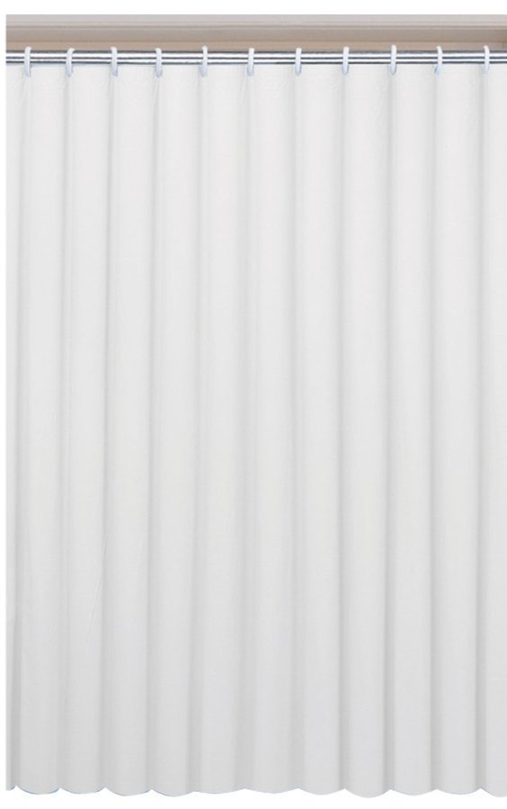 Sprchový závěs 180x180cm, vinyl, bílá