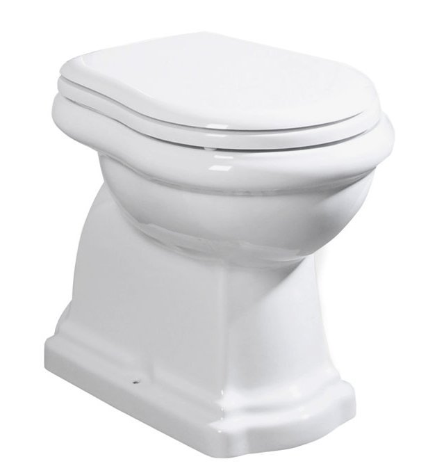 RETRO WC mísa stojící, 38,5x59cm, zadní odpad, bílá