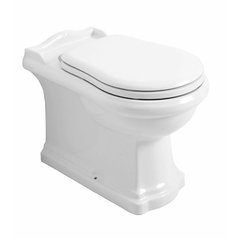 RETRO WC mísa stojící, 39x61cm, spodní/zadní odpad, bílá