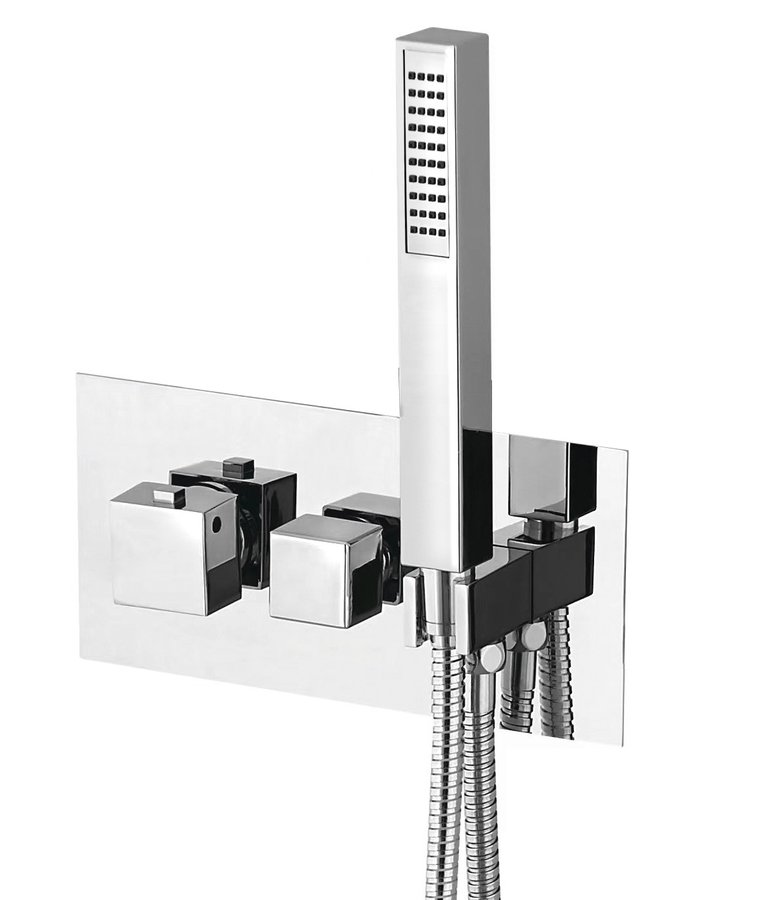 LATUS podomítková sprchová termostatická baterie vč. sprchy, 2/3 výstupy, chrom