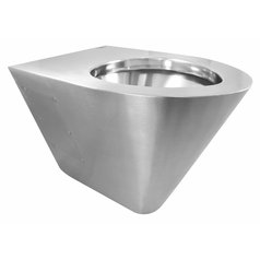 Závěsná WC mísa 380x300x550 mm, nerez mat