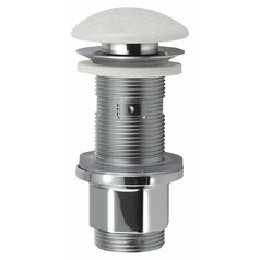 BLOK umyvadlová výpust 5/4“, click-clack, zátka leštěný bílý mramor