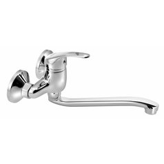 AQUALINE 35 nástěnná baterie, rozteč 100mm, ramínko ploché zvýšené, chrom