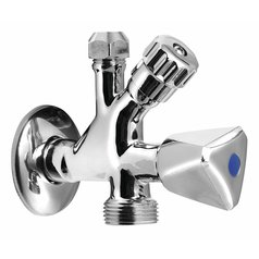Kombinovaný ventil 1/2"x3/4"x3/8", chrom