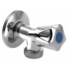 Pračkový ventil se zpětným ventilem, 1/2"x3/4", chrom