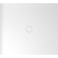 MIRAI sprchová vanička z litého mramoru, obdélník 90x80x1,8cm, levá, bílá