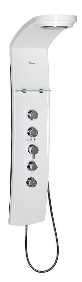 LUK termostatický sprchový panel nástěnný 250x1300mm, bílá