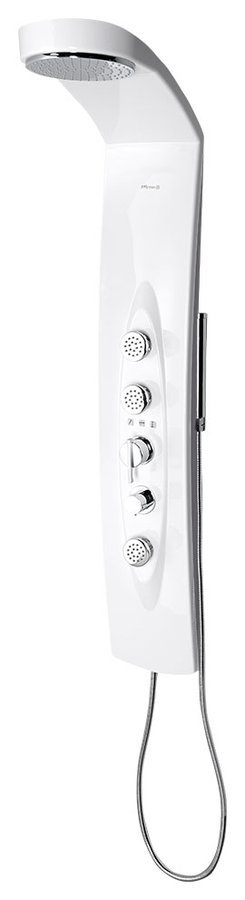 MOLA termostatický sprchový panel nástěnný 210x1300mm, bílá