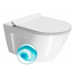 NORM závěsná WC mísa, Swirlflush, 36x55cm, bílá ExtraGlaze