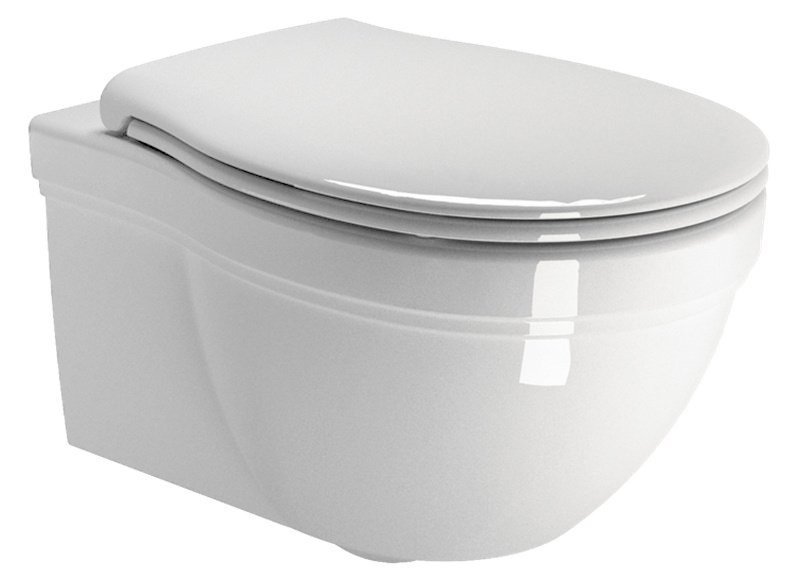 CLASSIC závěsná WC mísa, 37x55cm, bílá ExtraGlaze