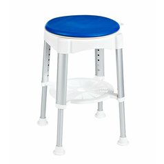 HANDICAP stolička otočná, nastavitelná výška, bílá/modrá