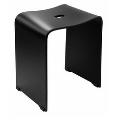 TRENDY koupelnová stolička 40x48x27,5cm, černá mat