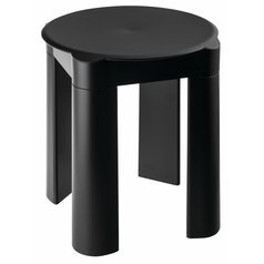 COLORED koupelnová stolička 37x39x37cm, ABS, černá mat
