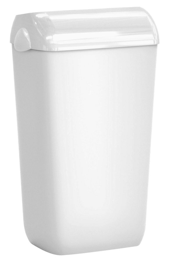 COLORED odpadkový koš nástěnný s víkem 23l, ABS, Soft Touch, bílá