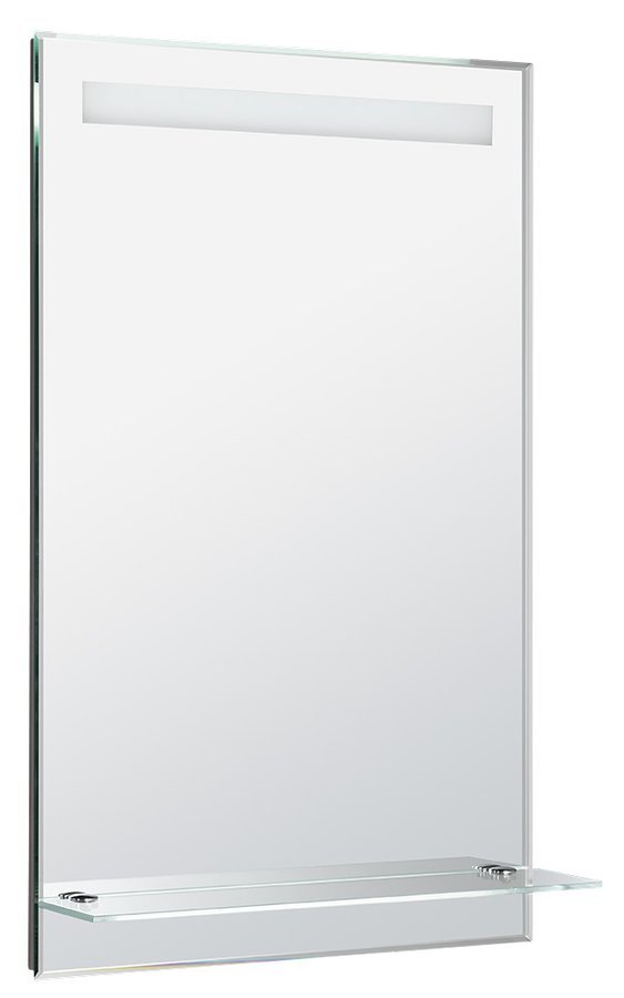 Zrcadlo s LED osvětlením a policí 50x80cm, kolébkový vypínač