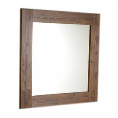 BRAND zrcadlo v dřevěném rámu 60x80cm, mořený smrk