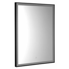 CORNA zrcadlo s LED osvětlením 60x80cm, dotykový senzor, stmívatelné, černá mat