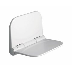 DINO sklopné sedátko do sprchového koutu, 37,5x29,5cm, bílá