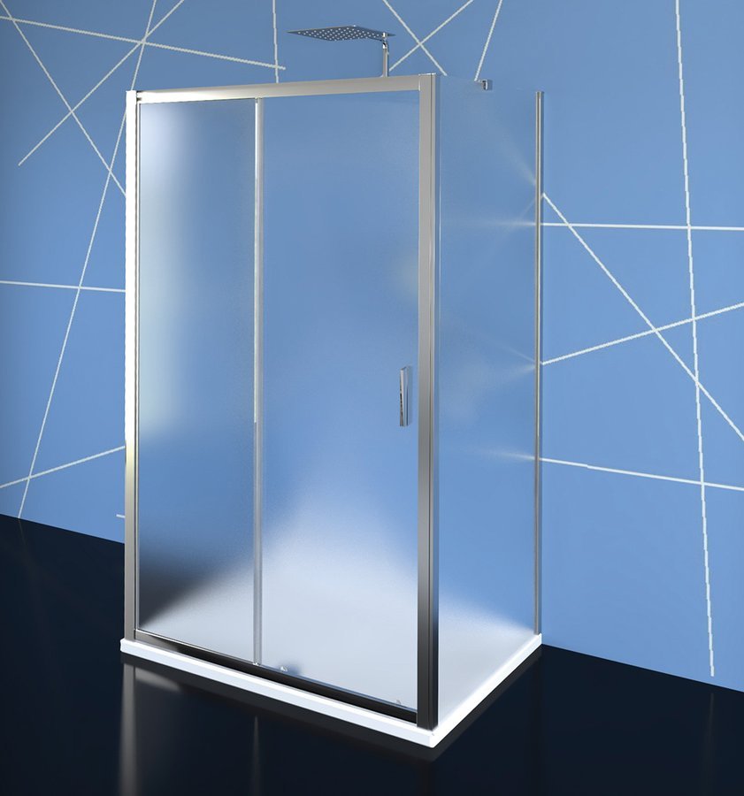 EASY LINE třístěnný sprchový kout 1100x700mm, L/P varianta, sklo Brick