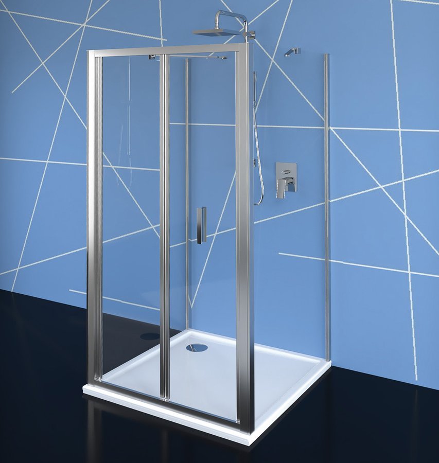 EASY LINE třístěnný sprchový kout 1000x800mm, skládací dveře, L/P varianta, čiré sklo