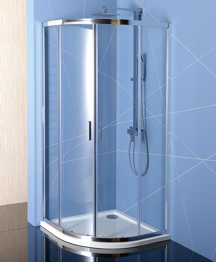EASY LINE čtvrtkruhová sprchová zástěna 800x800mm, L/R, čiré sklo