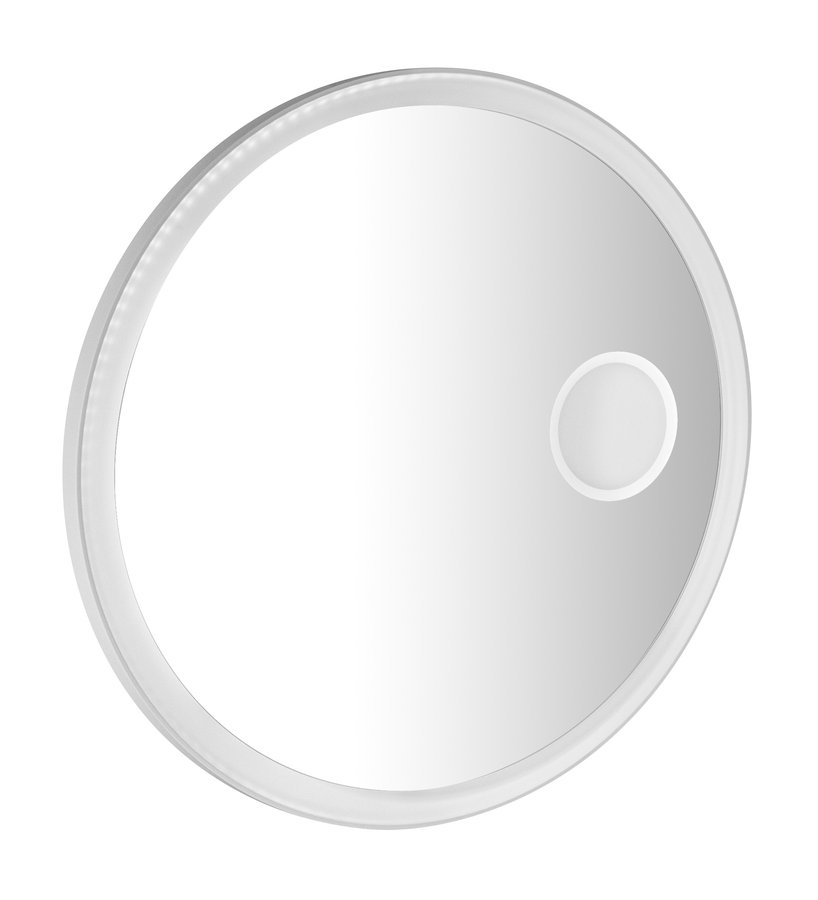 FLOAT kulaté zrcadlo s LED podsvícením o 80cm, kosm.zrcátko, senzor, 3500-6500K, bílá